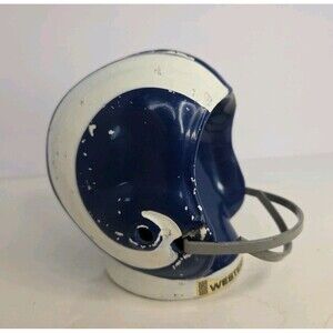 St. Louis Rams Vintage Blue/White Ceramic Helmet Westrn Saving Coin Bank NFL AFC